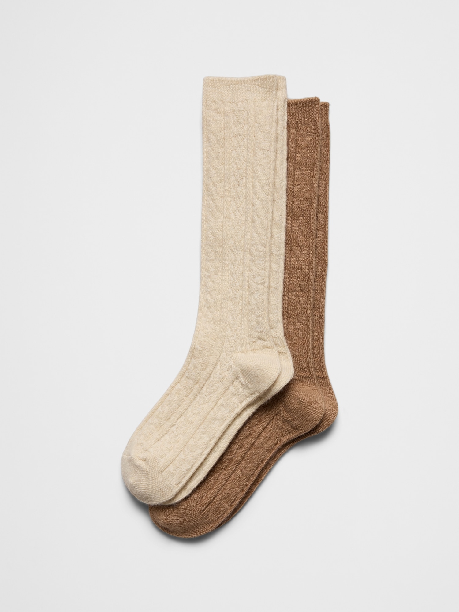 CHAUSSETTES DOUILLETTES TORSADÉES (PAQUET DE 2 PAIRES)