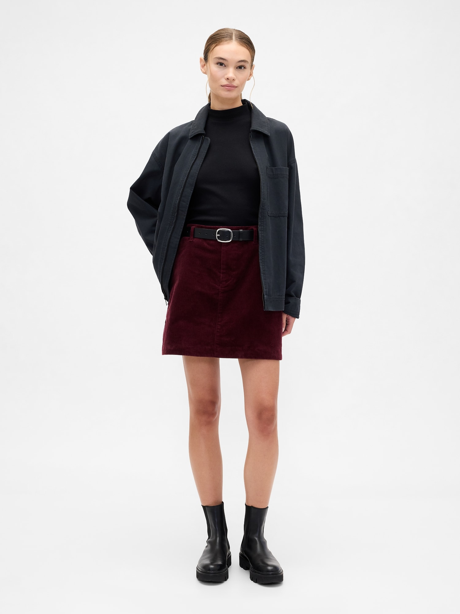 Corduroy Mini Skirt