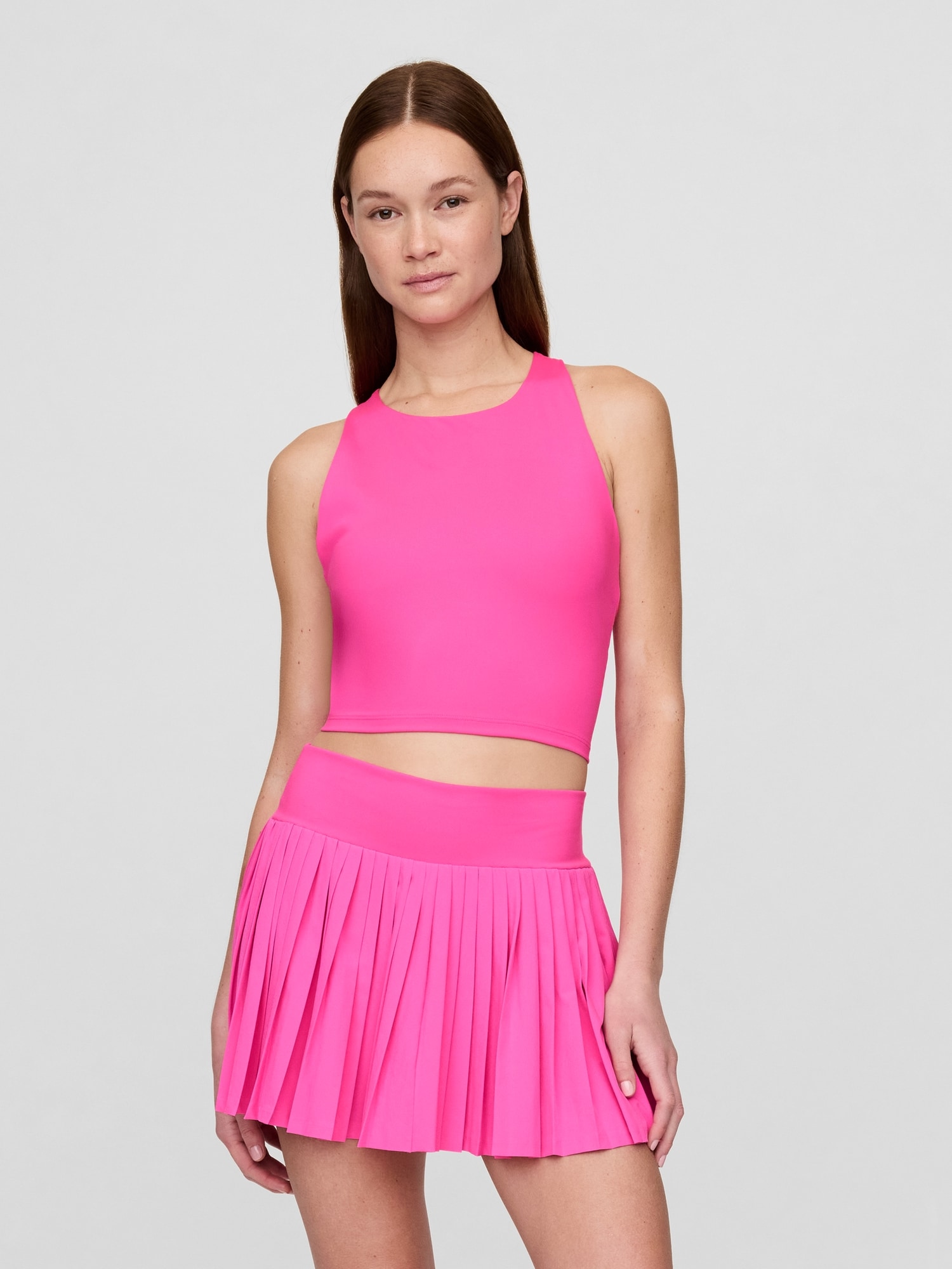 CAMISOLE COURTE À SOUTIEN-GORGE INTÉGRÉ À ENCOLURE MONTANTE GAPSPORT