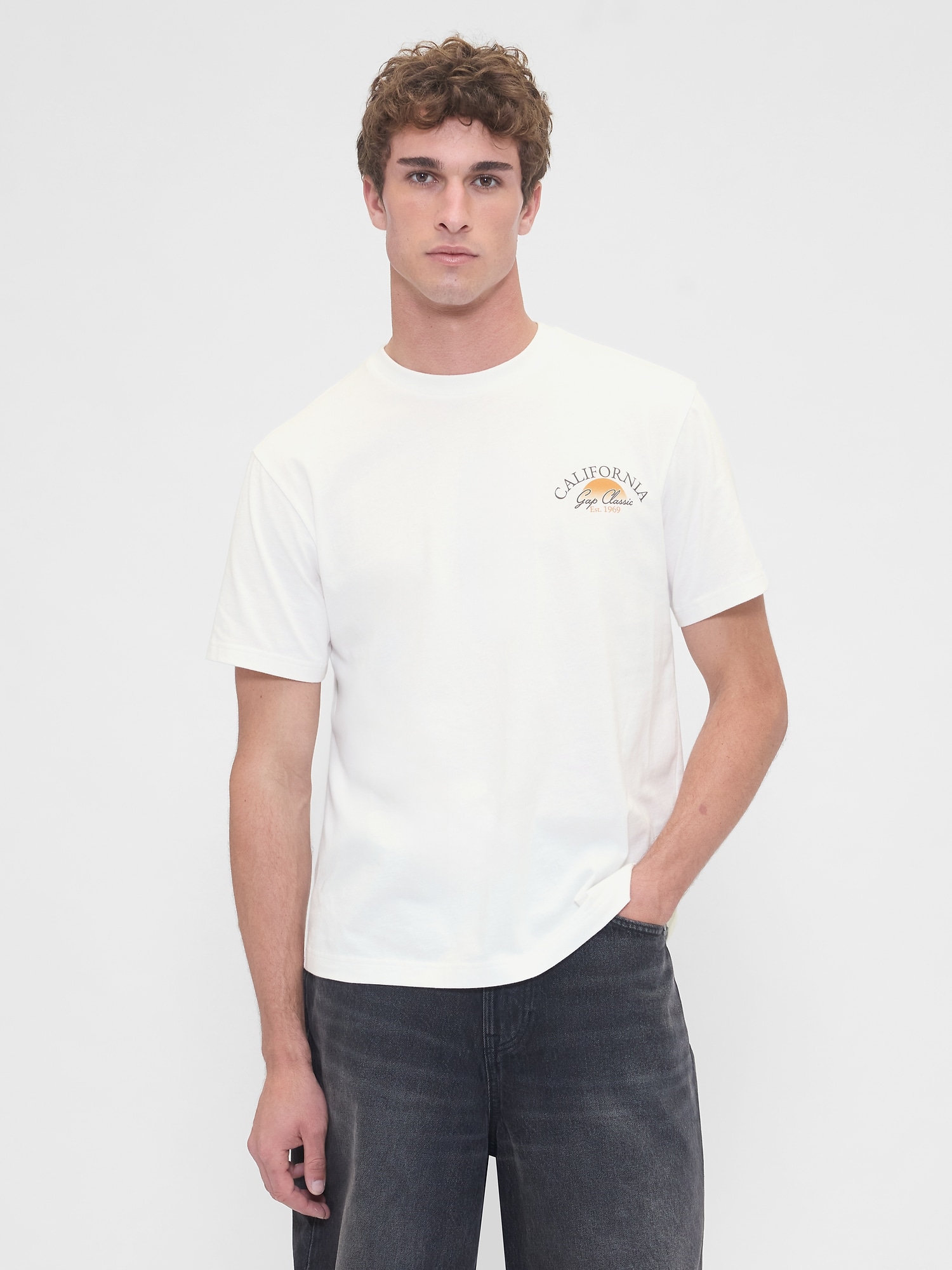 エブリディ ソフト リラックス グラフィックtシャツ
