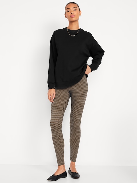 LEGGING TENDANCE À TAILLE HAUTE EN JERSEY À SUPERPOSER