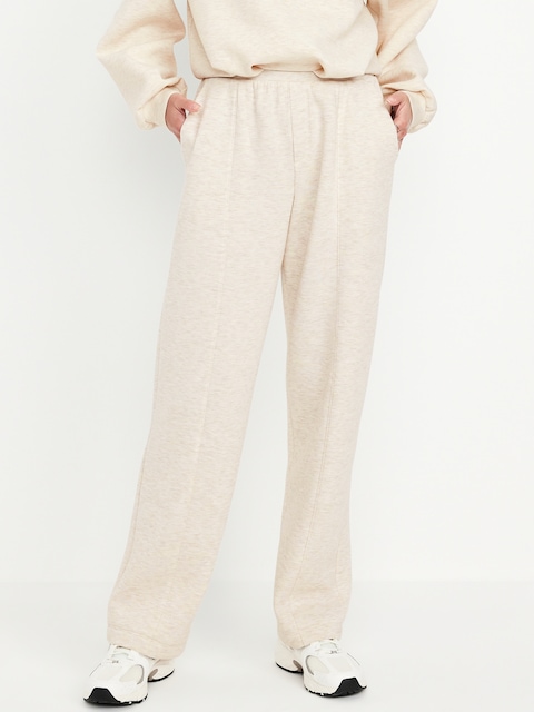 High-Waisted Bounce Fleece Trouser Sweatpants