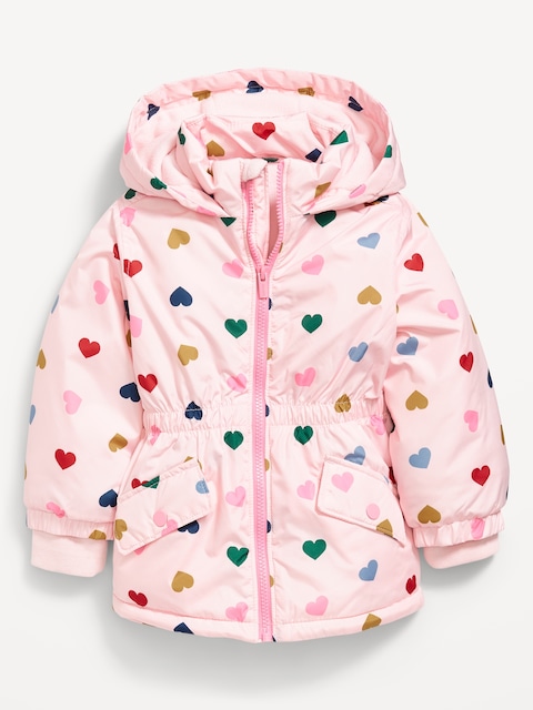 Water-Resistant Snow Jacket for Toddler Girls