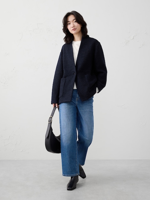 Knit Bouclé Coat