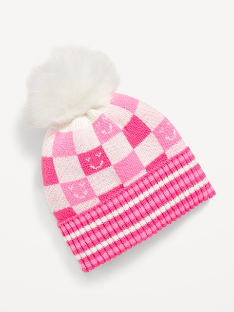 Printed Beanie for Girls