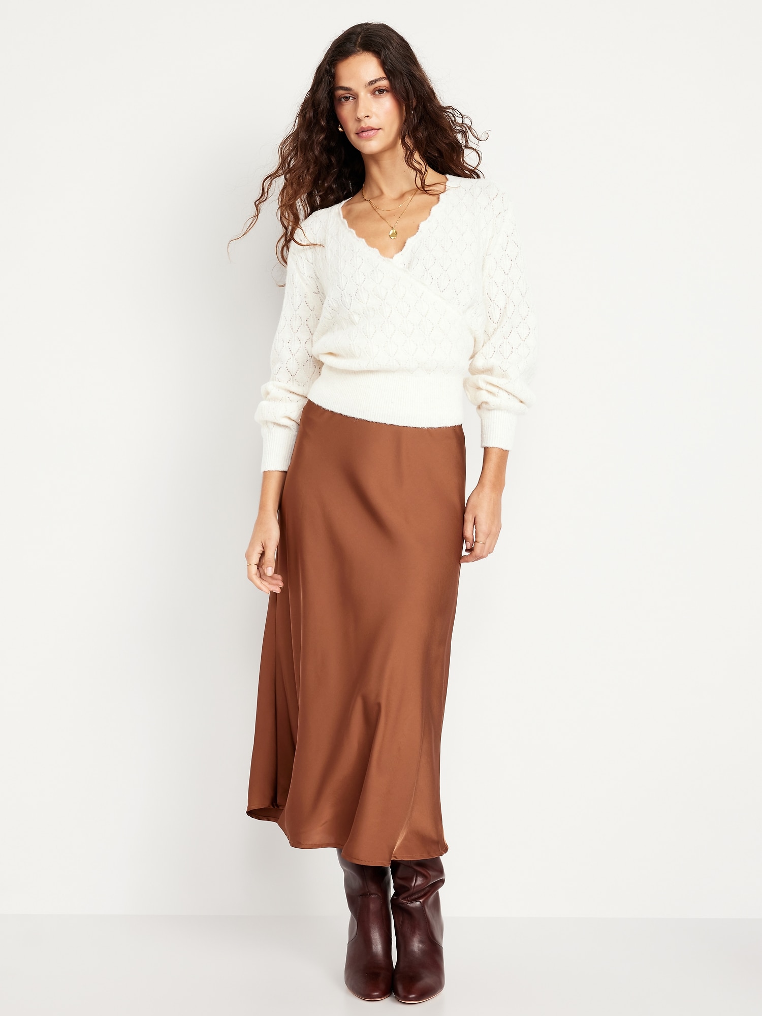 Satin Maxi Skirt
