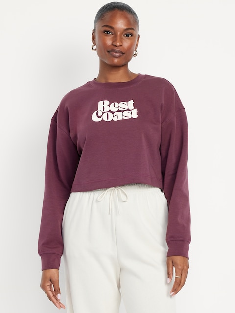 Dynamic Fleece Oversized Crop Sweatshirt