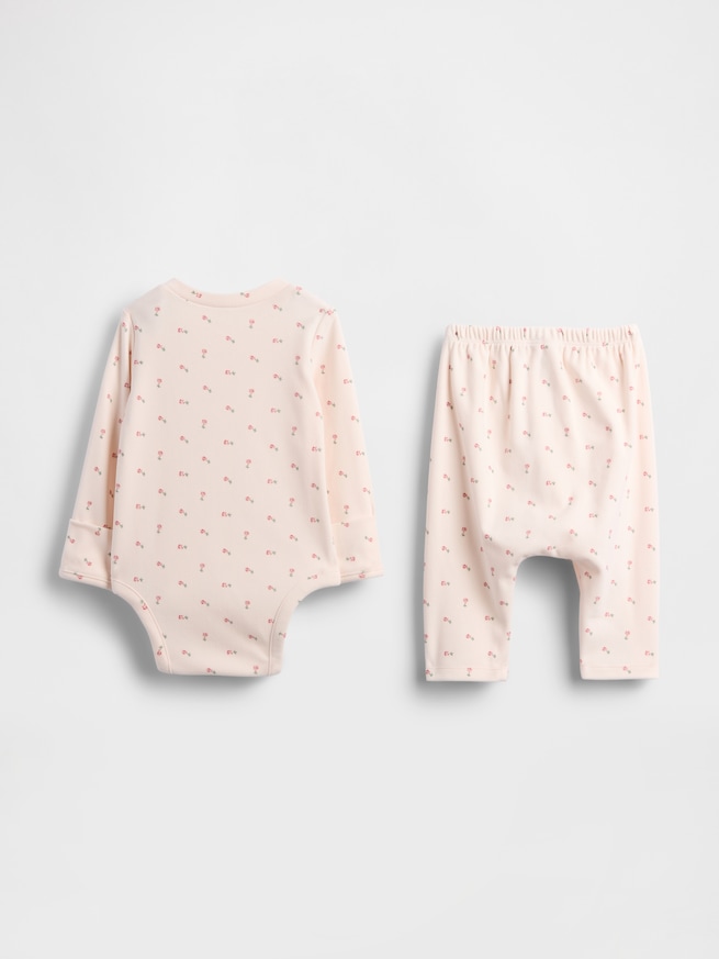 ソフトスパン ボディスーツ コーデセット (ベビー)-1