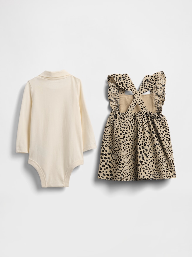 コーデュロイ サロペットスカート コーデセット (ベビー)-1