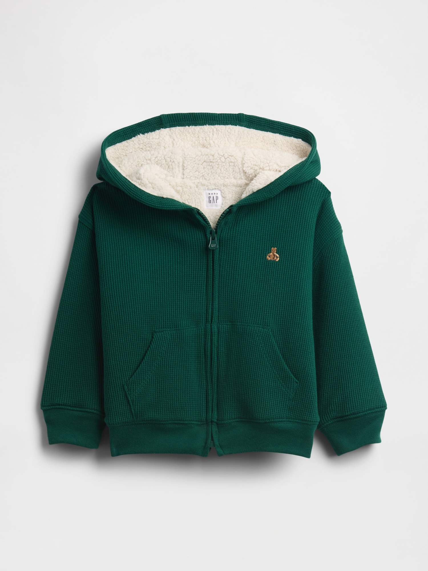 Baby & Toddler Sherpa-Lined Thermal Zip Hoodie