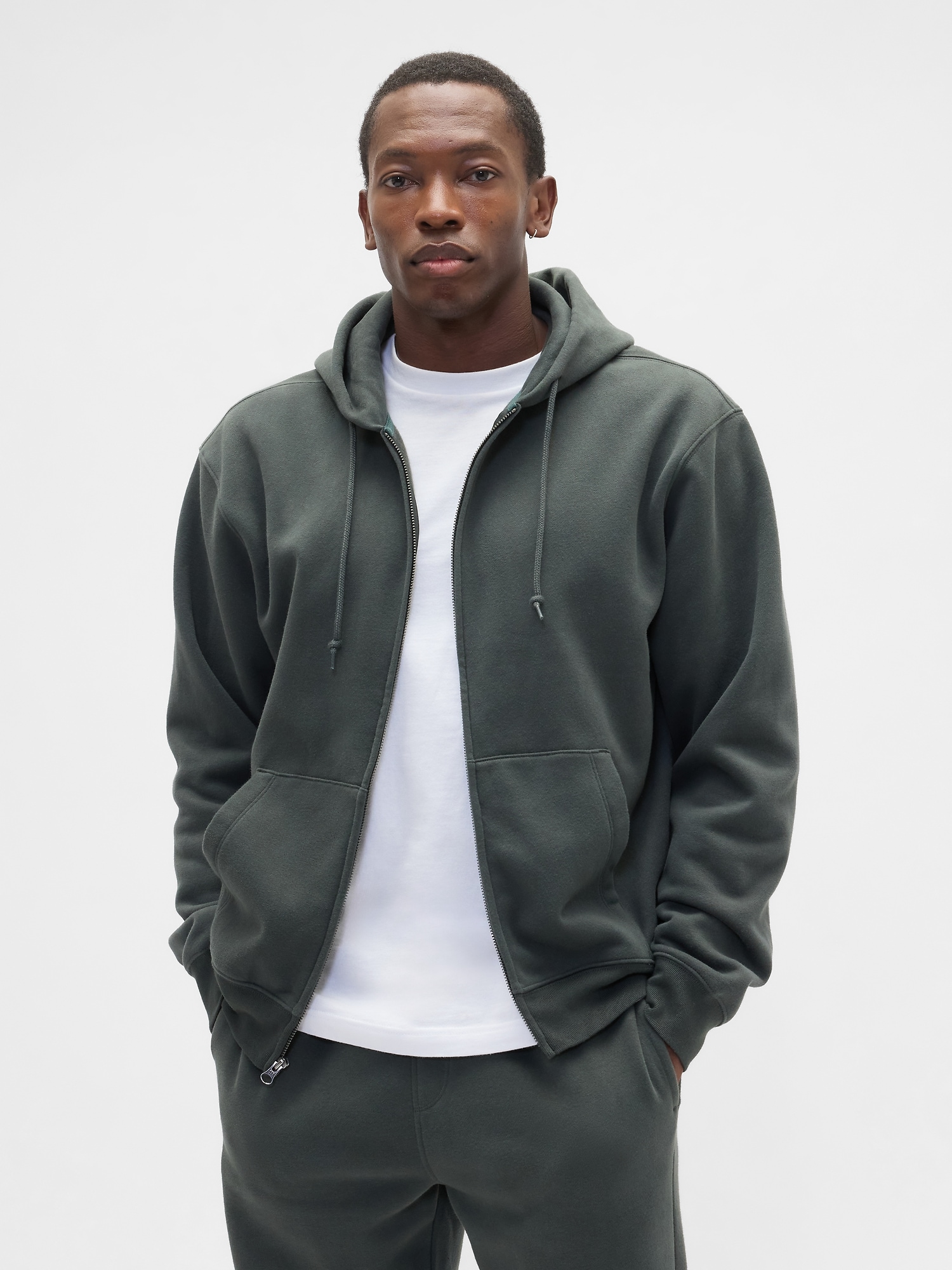 Adult Vintage Soft Oversized Zip Hoodie