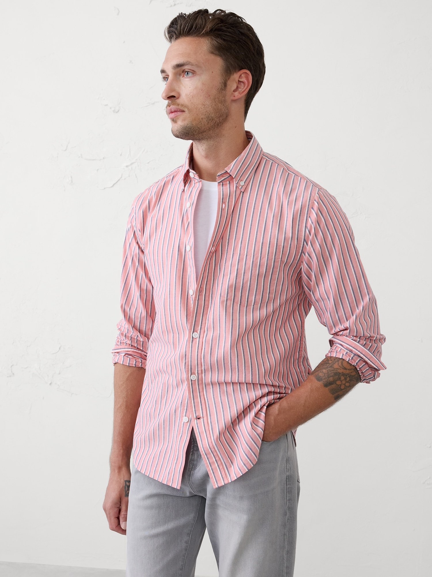 Slim-Fit Softwash Cotton Shirt