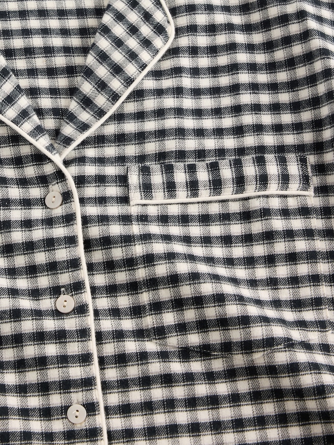 ソフト フランネル パジャマ ショートパンツセット-1