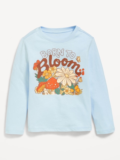 Long-Sleeve Graphic T-Shirt for Toddler Girls
