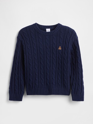 CashSoft カシミヤタッチ ケーブルニットセーター (幼児・ベビー)