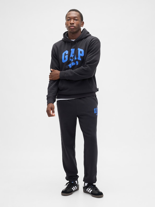 Gap × ディズニー リラックスフィット GAPロゴ ジョガーパンツ-0