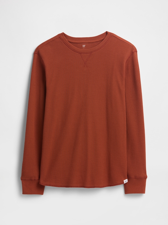 ワッフルニットTシャツ (キッズ)-0