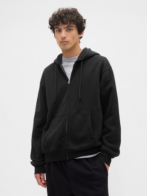 Adult Vintage Soft Oversized Zip Hoodie