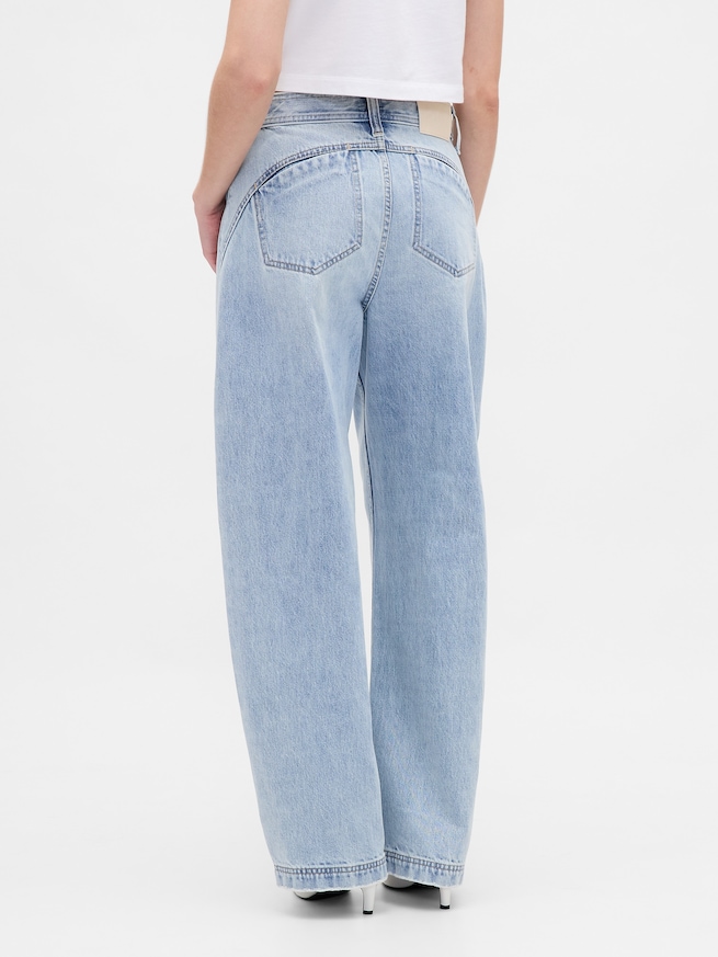 Gap × BÉIS ハイライズ バレルデニム-3