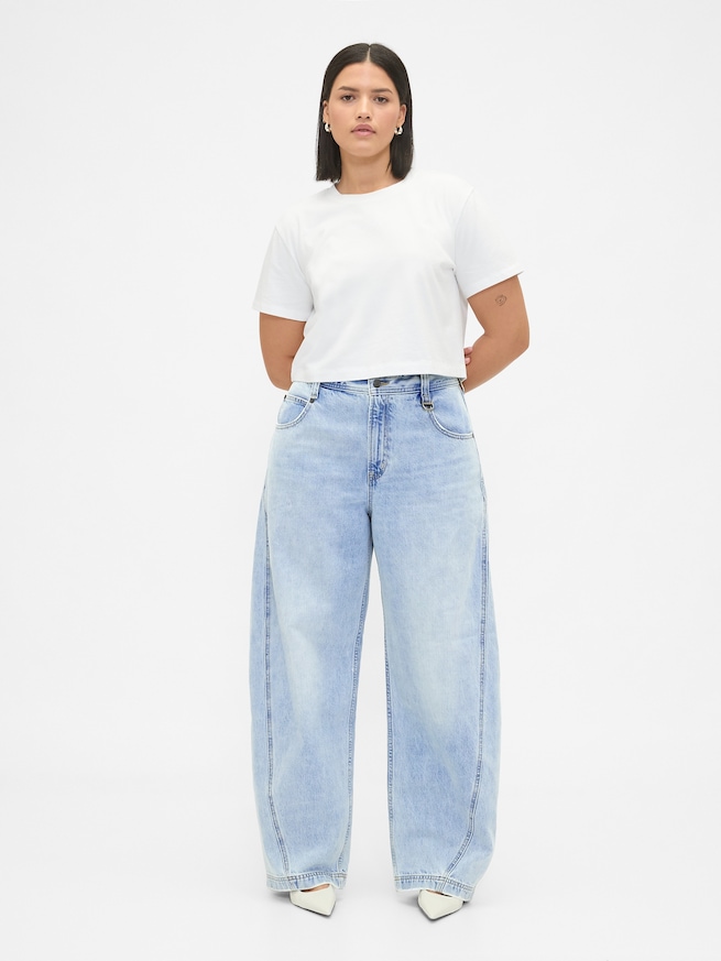 Gap × BÉIS ハイライズ バレルデニム-4