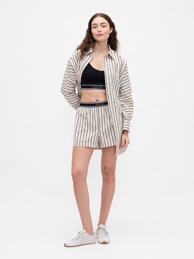 Gap × BÉIS ポプリン ドルマンビッグシャツ-1