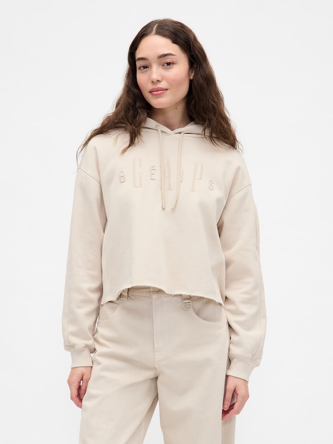 Gap × BÉIS オーバーサイズ クロップドパーカー-0