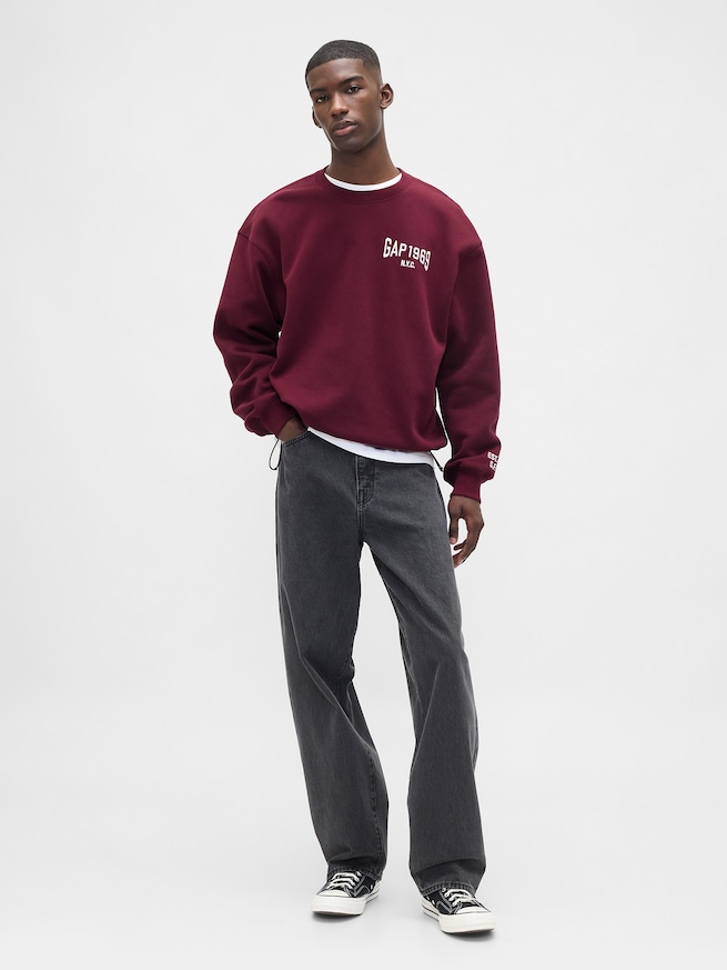 ヴィンテージソフト オーバーサイズ GAPロゴ スウェットシャツ-1