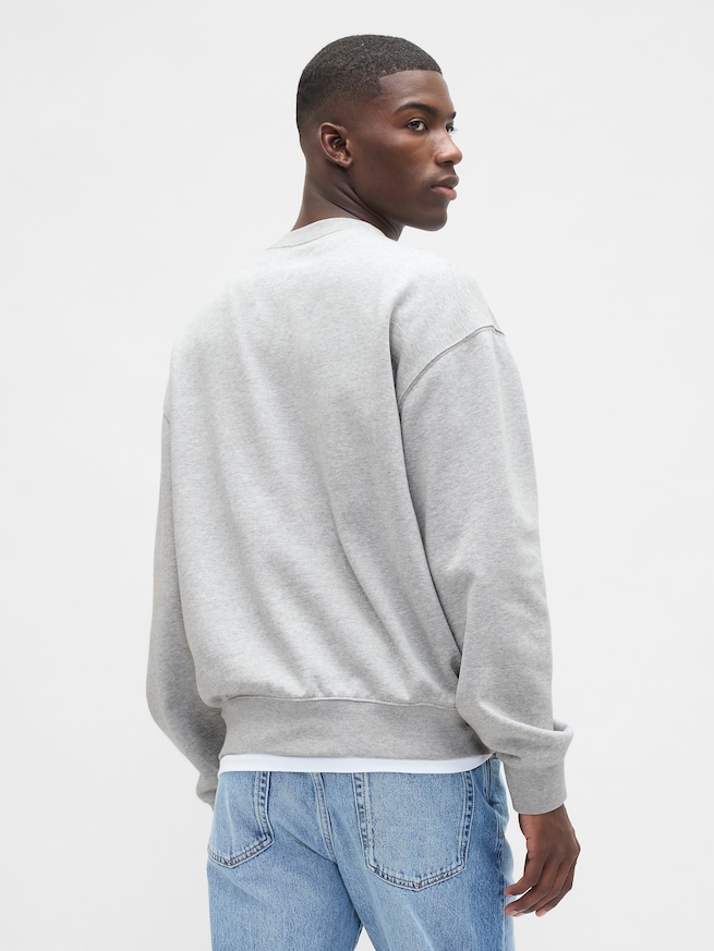 ヘビーウェイト オーバーサイズ GAPロゴ スウェットシャツ-2