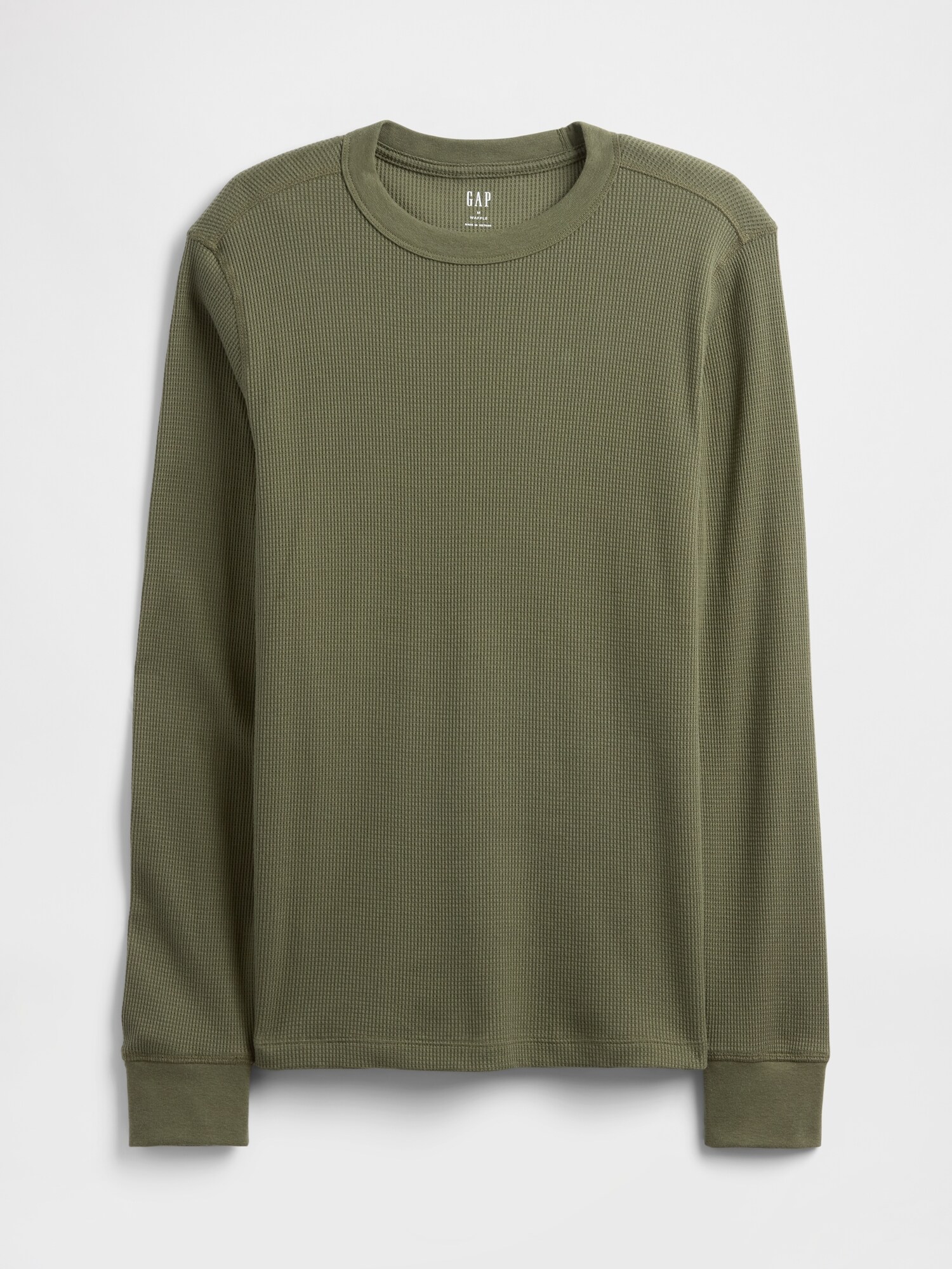 ワッフルニット クルーネックTシャツ-3