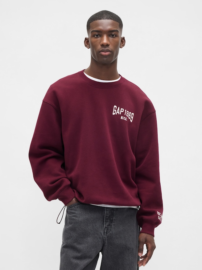 ヴィンテージソフト オーバーサイズ GAPロゴ スウェットシャツ-0