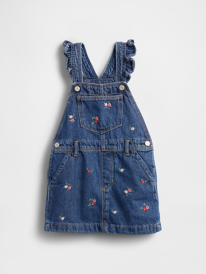 デニム ラッフルフリル サロペットスカート (幼児・ベビー)-0