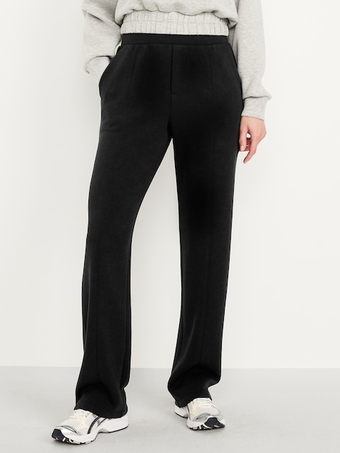 High-Waisted Bounce Fleece Trouser Sweatpants