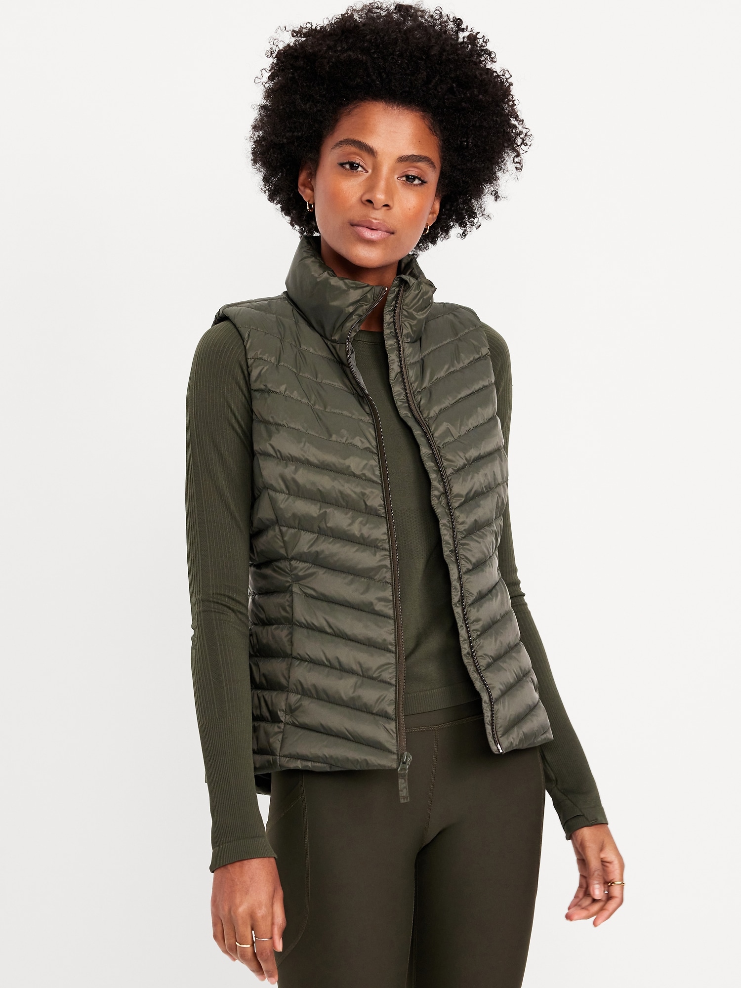 Water-Resistant Packable Puffer Vest