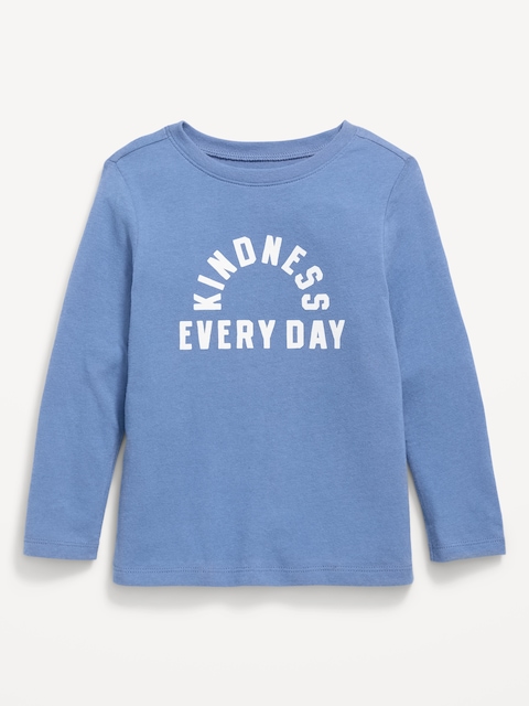Long-Sleeve Unisex Graphic T-Shirt for Toddler