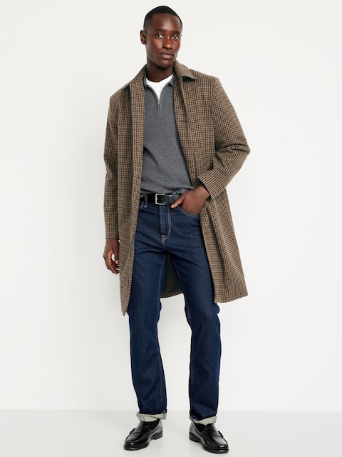 Relaxed Houndstooth Topcoat