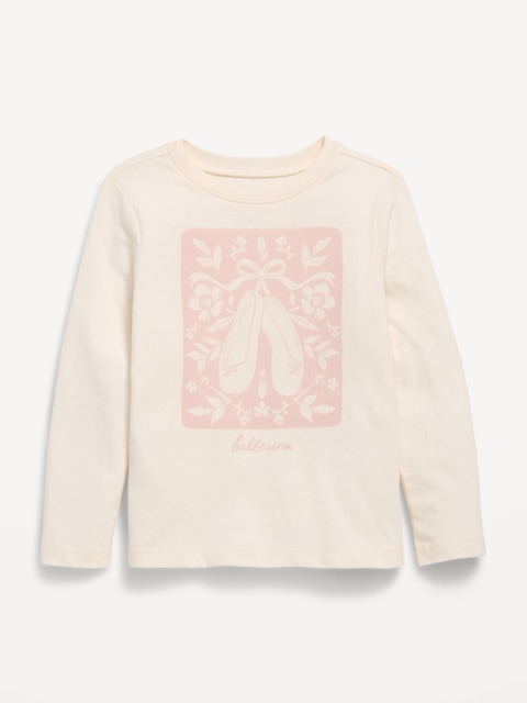Long-Sleeve Graphic T-Shirt for Toddler Girls