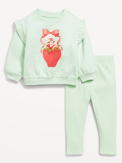 ENSEMBLE CHANDAIL EN COTON OUATÉ STRAWBERRY SHORTCAKE™ ET LEGGING POUR BÉBÉ