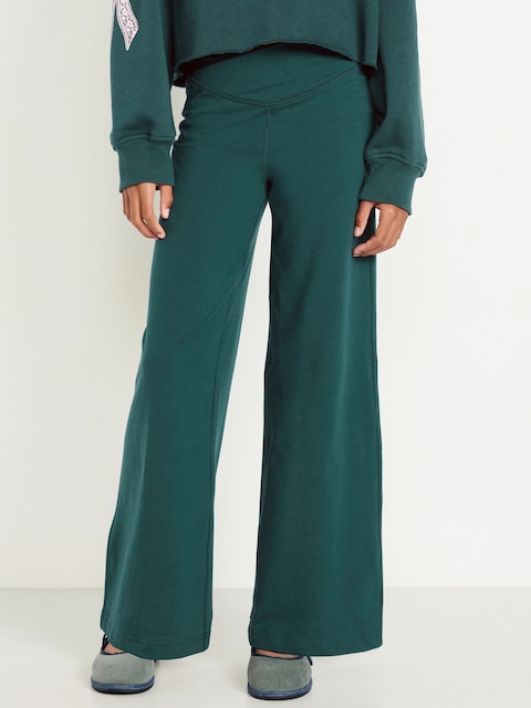 High-Waisted PowerChill Crossover Wide-Leg Leggings for Girls