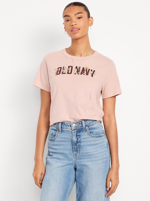 T-SHIRT PASSE-PARTOUT RAS DU COU À LOGO IMPRIMÉ