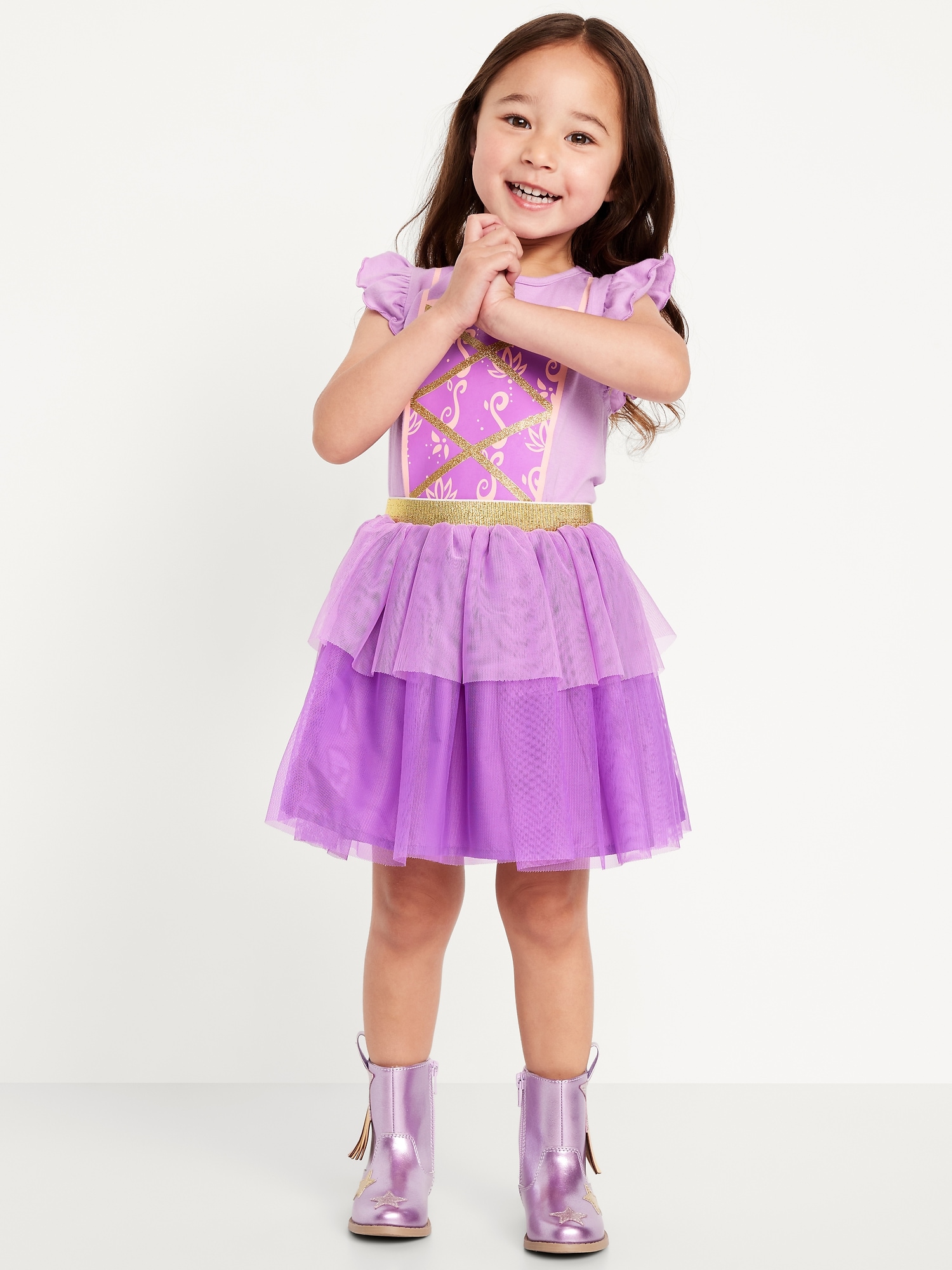 ENSEMBLE T-SHIRT À IMPRIMÉ PRINCESSES DE DISNEY © ET JUPE-TUTU POUR TOUTE-PETITE FILLE