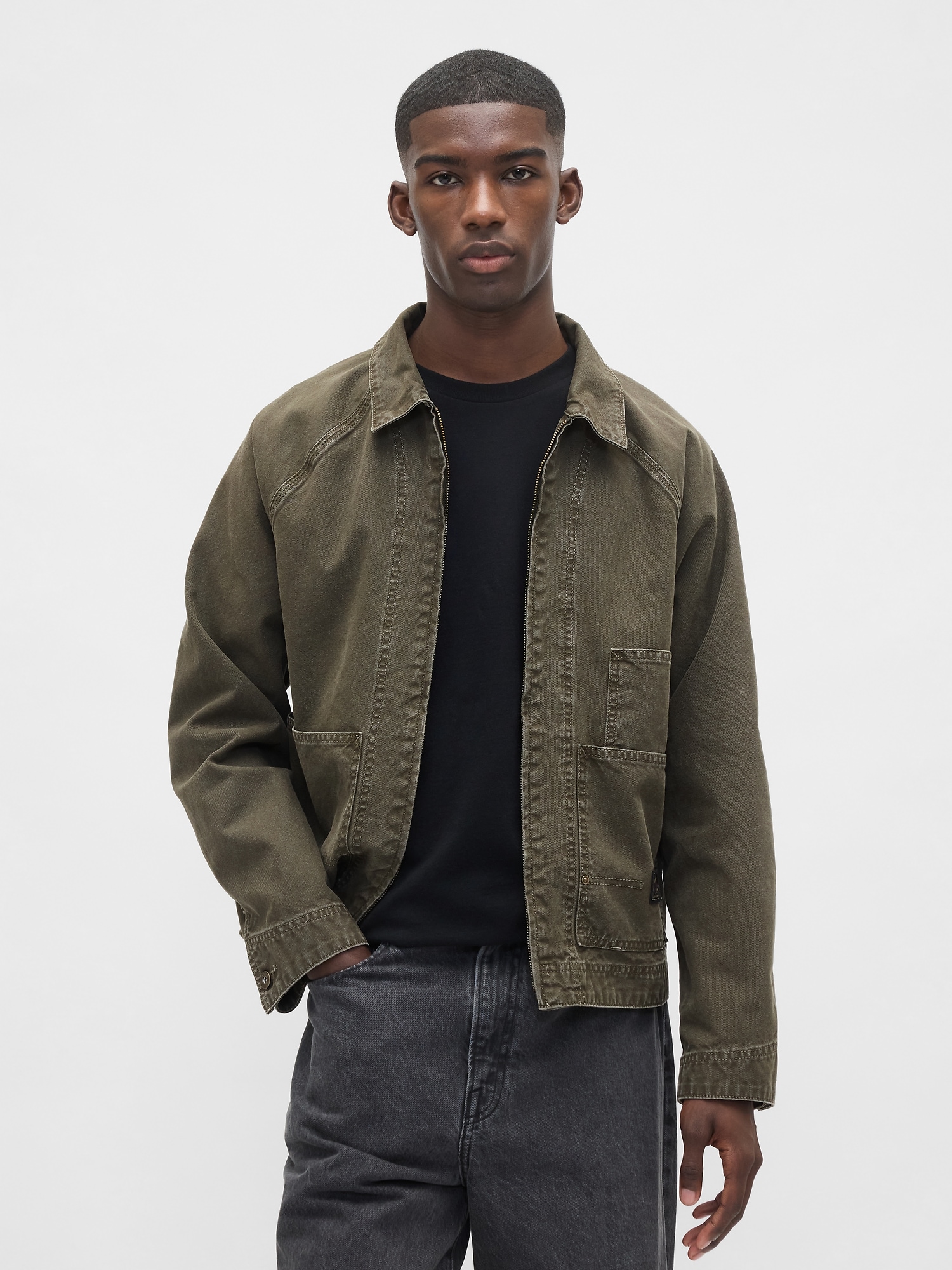 Canvas Denim Chore Jacket