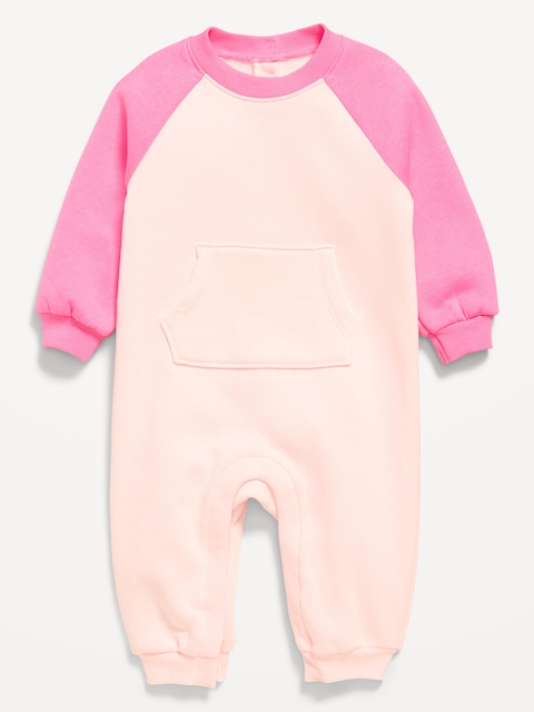 Long-Sleeve Fleece One-Piece Jumpsuit for Baby