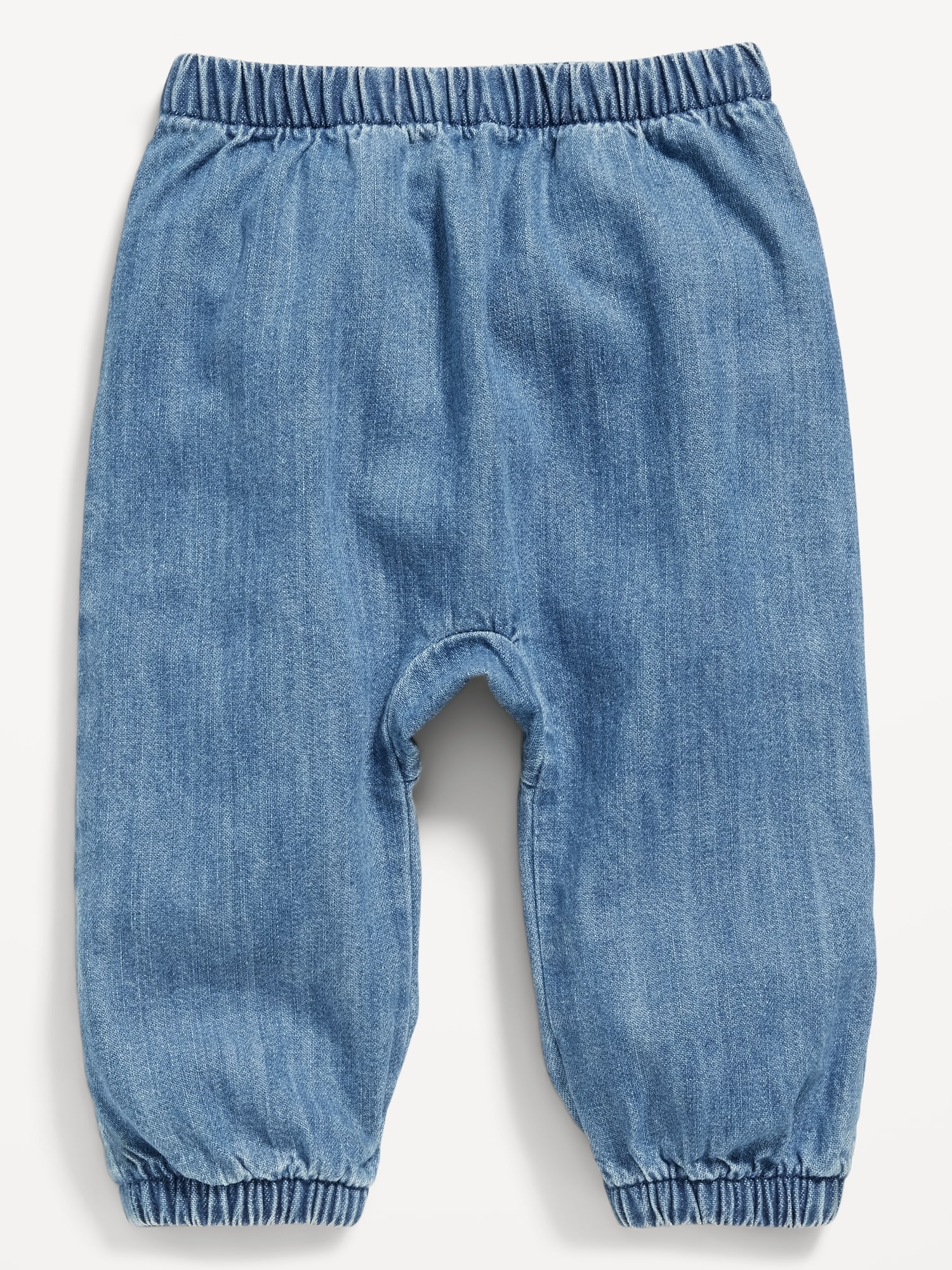PANTALON À TAILLE EXTENSIBLE EN CHAMBRAY POUR BÉBÉ