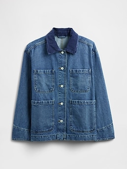 Relaxed Denim Chore Jacket | Gap Factory