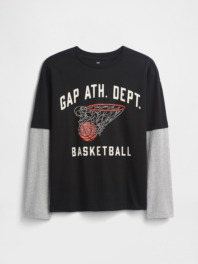 リラックスフィット グラフィックTシャツ (キッズ)-0