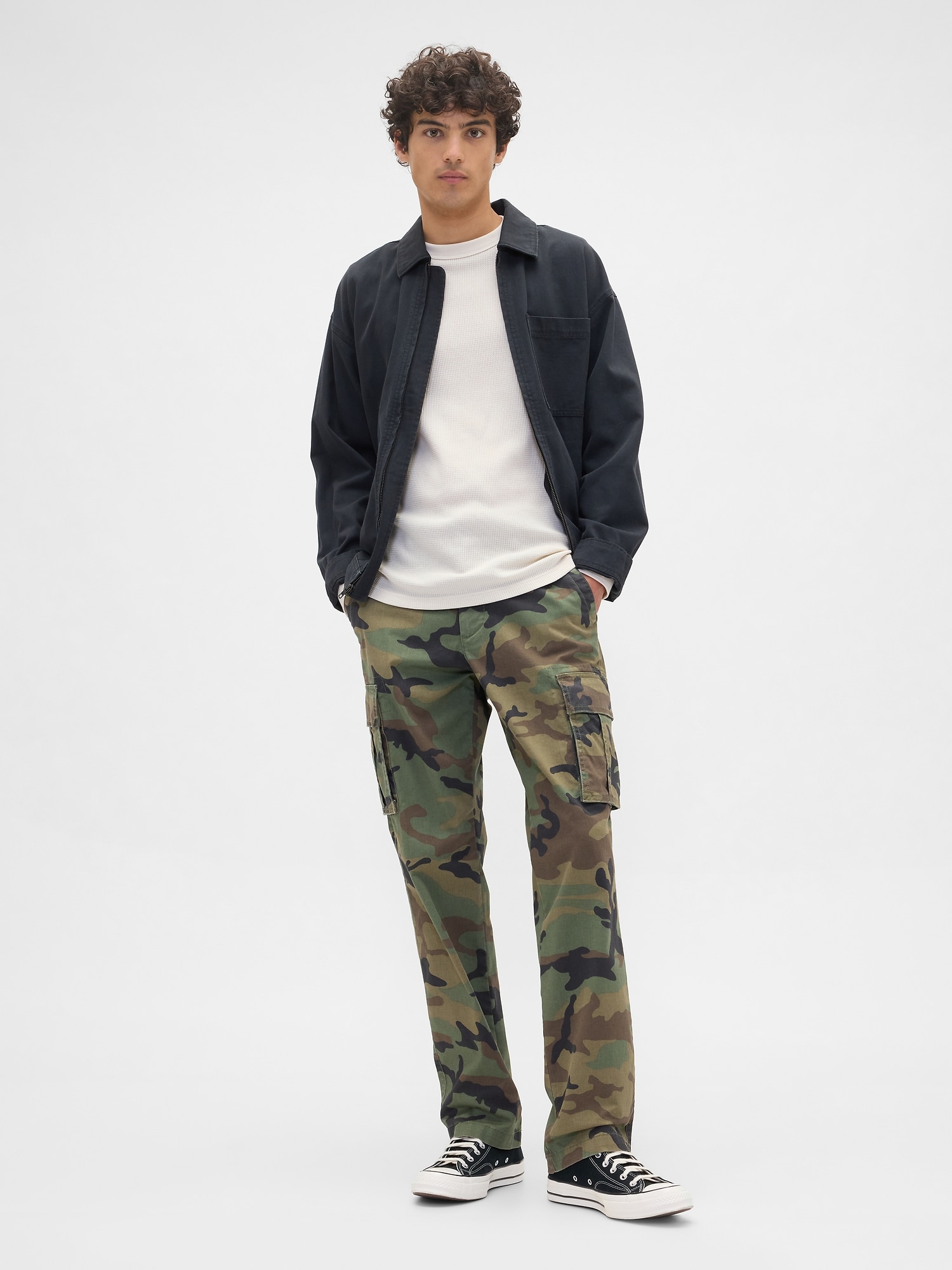 ワッフルニット クルーネックTシャツ-2