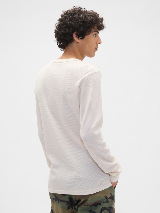 ワッフルニット クルーネックTシャツ-1