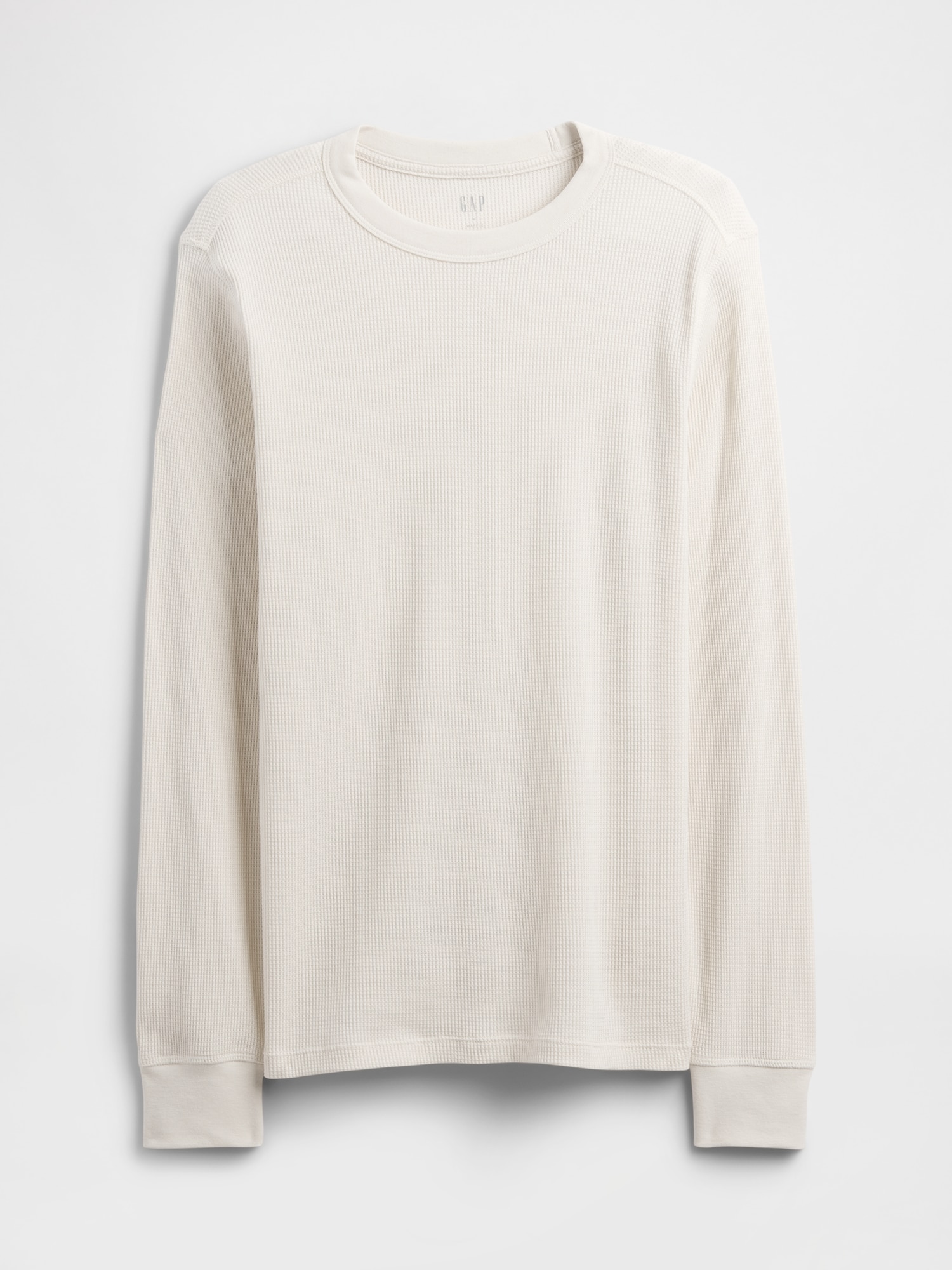 ワッフルニット クルーネックTシャツ-3