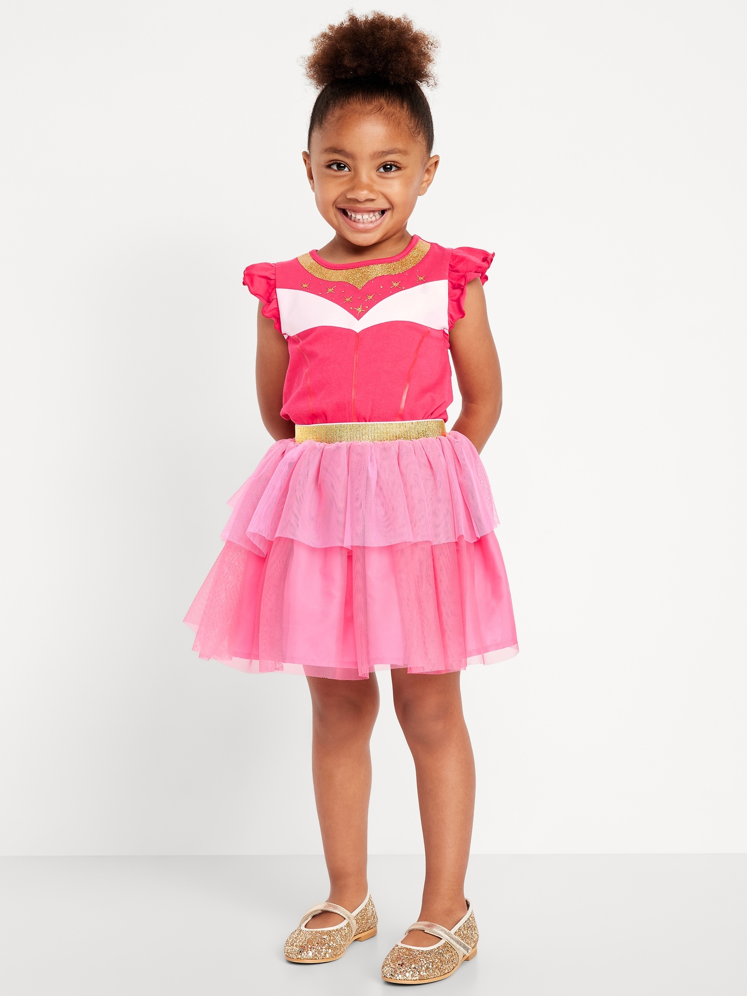 ENSEMBLE T-SHIRT À IMPRIMÉ PRINCESSES DE DISNEY © ET JUPE-TUTU POUR TOUTE-PETITE FILLE