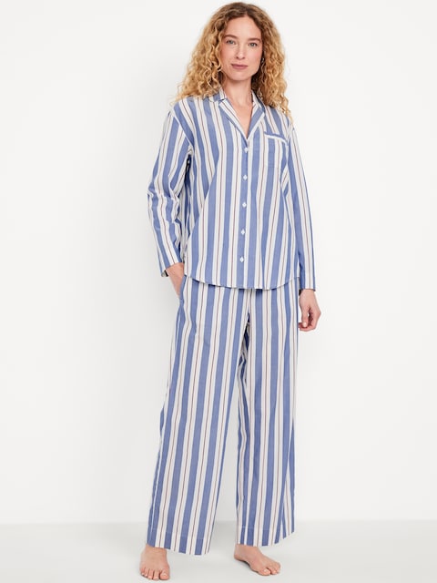 Poplin Pajama Pant Set